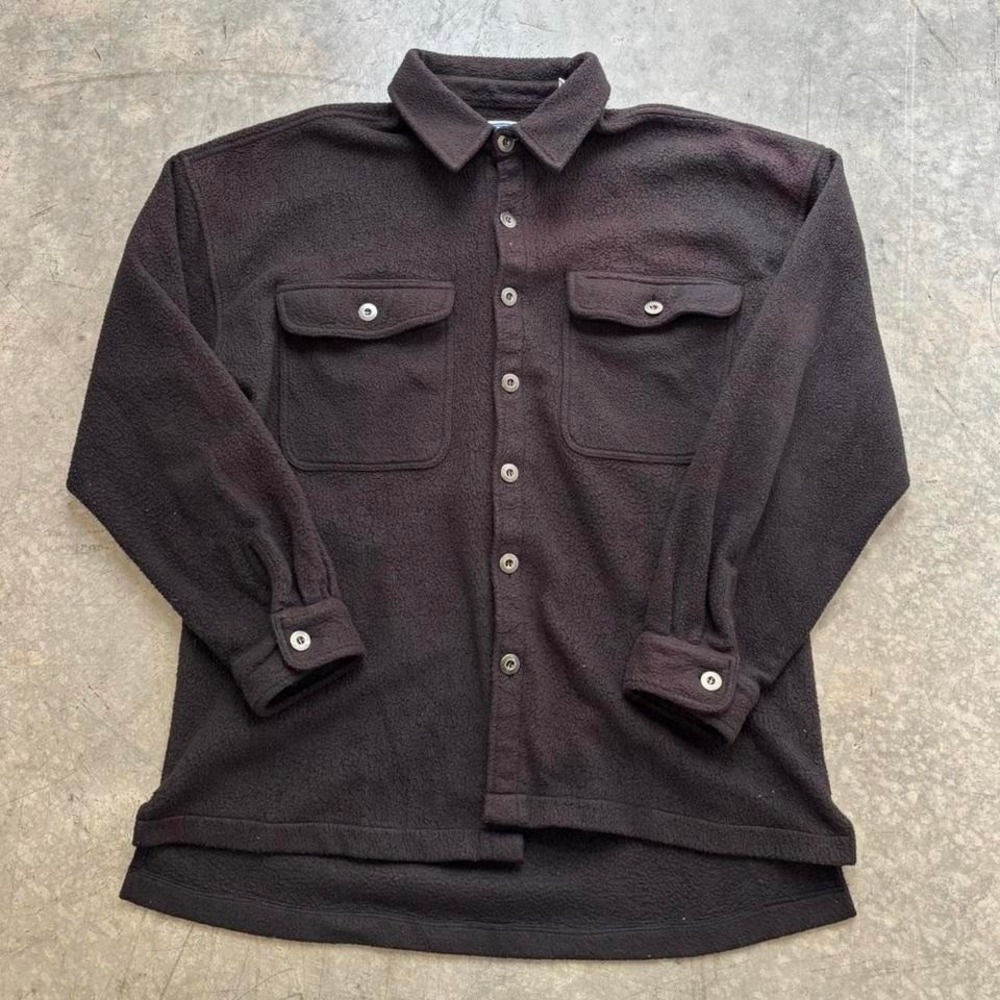 Pavo Sport Fleece Big Pocket Shirt Jacket Size Large